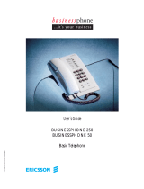 Ericsson BUSINESSPHONE 50 User manual