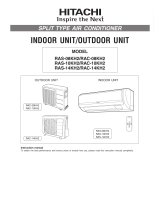 Hitachi RAC-10KH2 User manual