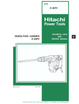 Hitachi H 25PV Technical Data And Service Manual