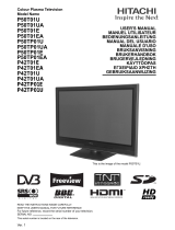 Hitachi P42TP01E User manual