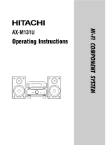 Hitachi AX-M131U Operating Instructions Manual