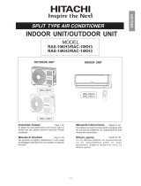 Hitachi RAC-10KH3 User manual