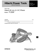 Hitachi P 20SF User manual