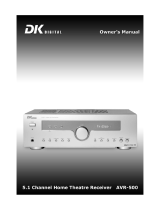 DK Digital AVR-500 Owner's manual