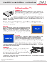 Hitachi CP-A100 Series Installation guide