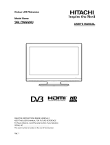 Hitachi 26LD5550U User manual