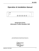 Aeroflex 8334 Series Operation & Installation Manual