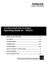 Hitachi 42V515 - 42" Rear Projection TV Operating instructions