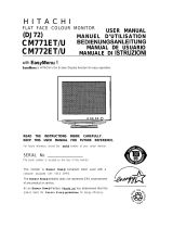 Hitachi CM771U User manual