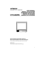 Hitachi CPX1402MS User manual