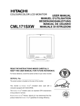 Hitachi CML171SXW User manual