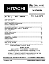 Hitachi 36SDX88B User manual