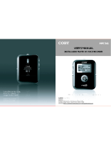 Coby MPC651 - 512 MB Digital Player User manual