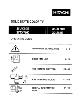 Hitachi 35UX80B Operating instructions