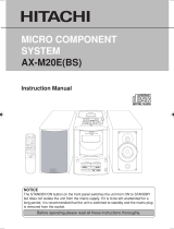 Hitachi AX-M20EBS User manual