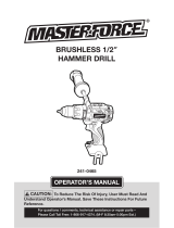 MasterForce 241-0465 User manual