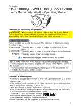 Hitachi CP-X10000 Series User manual