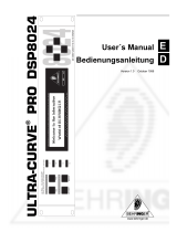 Behringer ULTRA-CURVE PRO DSP8024 User manual