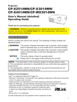 Hitachi CP-X2514WN User manual