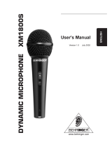 Behringer XM1800S User manual