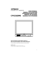 Hitachi CPX2102MS User manual