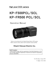 Hitachi KP-F500PCL/SCL Operating instructions