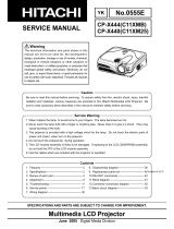 Hitachi CP-X444 series User manual