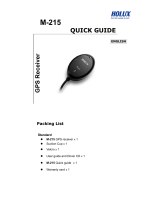 Holux M-215 Quick Manual