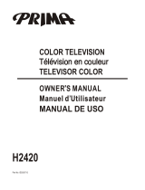 Prima H2420 Owner's manual