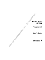 Ericsson KF 788 User manual