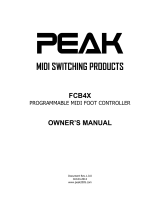 PEAK FCB4X Owner's manual