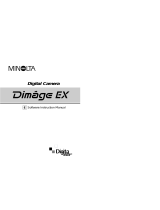 Minolta DIMAGE EX SOFTWARE Owner's manual