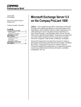 Compaq ProLiant 1600 Performance Notes