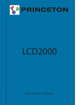 Princeton LCD2000 Reference guide