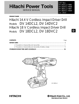 Hitachi DV 18DCL2 User manual