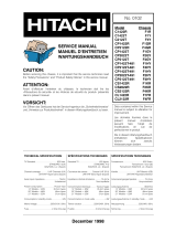 Hitachi CP2122T-491 User manual