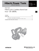 Hitachi CB 18DBL User manual