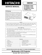 Hitachi ED-X8255 User manual