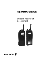 Ericsson KH-600 User manual