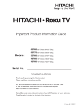 Hitachi Roku TV Series Important Product Information Manual