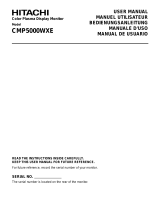 Hitachi CMP5000WXE User m User manual