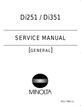 Minolta Di351 User manual