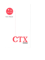 CTX PR700T User manual