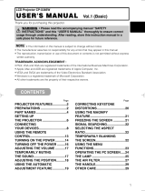 Hitachi CP-X385W User manual