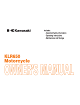 Kawasaki KLR 650 - BROCHURE 2009 Owner's manual