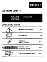 Hitachi 36UX58B Operating instructions