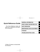 Kawasaki vn900c Quick Reference Manual