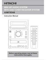 Hitachi AXM75DAB User manual