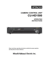 Hitachi CU-HD1500 User manual