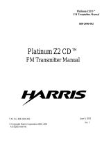 Harris Platinum Z2 CD User manual
